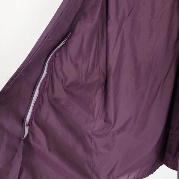 Vintage Purple Classic Trench Coat - Picture 5 of 9